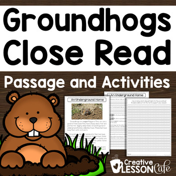 Preview of Groundhog Day Close Read and TDQs | Informational Text Passage