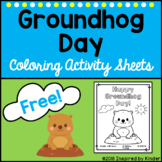 Groundhog Day Coloring Activity Sheets (FREE)
