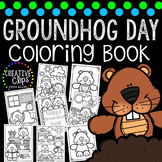 Groundhog Day Coloring Book {Made by Creative Clips Clipart}