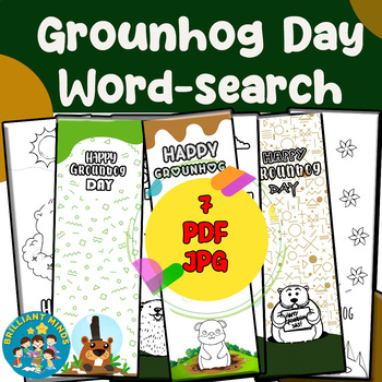 Preview of Groundhog Day Coloring Bookmarks: Fun and Creative Way to Celebrate Winter