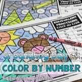 Groundhog Day Coloring Pages Equivalent Fractions Color by Number