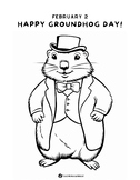 Groundhog Day- Coloring Sheets