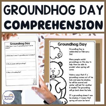 Preview of Free Groundhog Day Reading Comprehension Passages and Questions