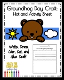 Groundhog Day Craft Activity Pack: Hat and Weather Writing Prompt