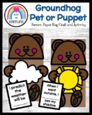 Groundhog Day Craft Activity with Brown Paper Bag Puppet a
