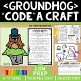 Groundhog Day Craft & Coding Activity One-Page Craft Poem 