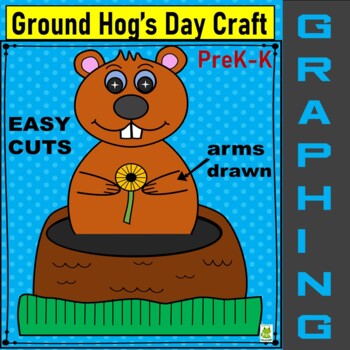 Preview of Groundhog Day Craft/Groundhog Day Graphing/Groundhog Day Math