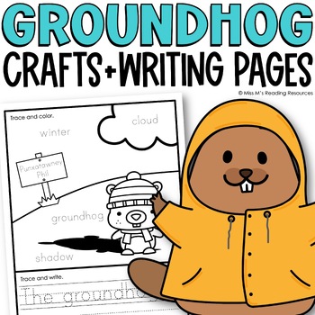 Preview of Groundhog Day Craft and Writing Activities Groundhog Day Coloring Pages