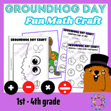 Groundhog Day Craft, Groundhog Day Math Craft