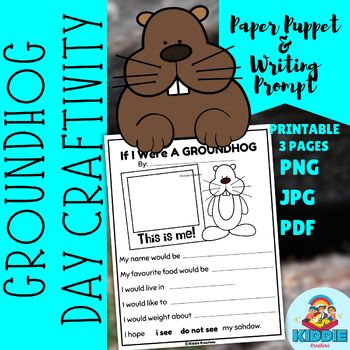 Preview of Groundhog Day Craftivity | Writing Activities | February Bulletin Board Display