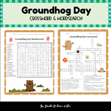 Groundhog Day Crossword & Word Search Groundhog Activities