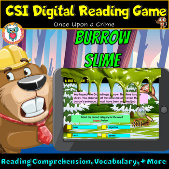 Preview of Groundhog Day Digital Reading Comprehension Mystery Escape Room Game Activity