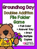 Groundhog Day Doubles Addition File Folder Game