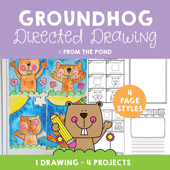 Preview of Groundhog Day Directed Drawing and Writing Activities