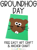 Groundhog Day Easy Art Craft and Anchor Chart Free Download
