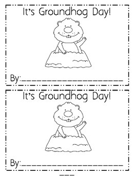 Preview of Groundhog Day Emergent Reader
