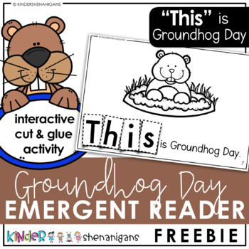 Preview of Groundhog Day | Emergent Reader FREEBIE