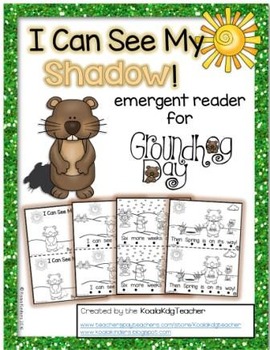 Preview of Groundhog Day Emergent Reader "I Can See My Shadow"