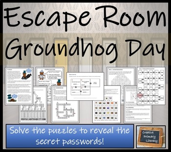 Preview of Groundhog Day Escape Room Activity