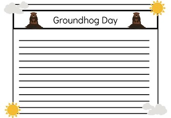 Groundhog Day Feb 2 Elementary Opinion Writing Craft Activity (Easy ...