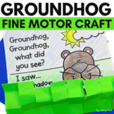 Groundhog Day Fine Motor Activity