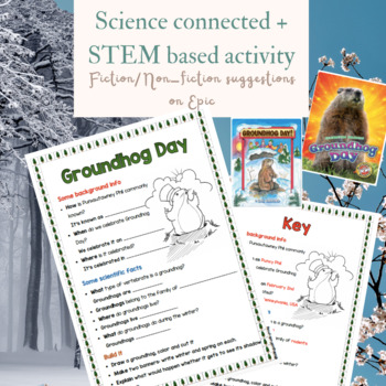 Preview of Groundhog Day Freebie | Culture & Science connected + STEM based activity!