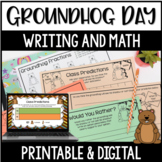 Groundhog Day Math and Writing Freebie - with Digital