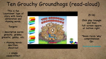 Preview of Groundhog Day Google Slides 