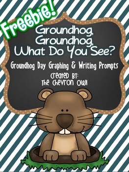 Preview of Groundhog Day Graphing and Writing Prompt Freebie