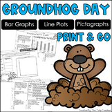 Groundhog Day Graphs with Bar Graphs, Pictographs, Line Pl