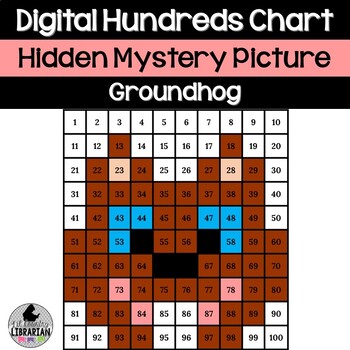 Preview of Digital Groundhog Day Hundreds Chart Hidden Picture Activity PPT or Slides™