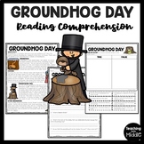 Groundhog Day Informational Text Reading Comprehension Wor
