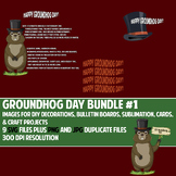 Groundhog Day JPG, PNG and SVG Bundle #1