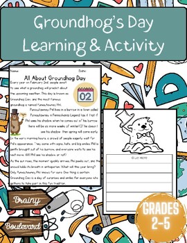 Preview of Groundhog Day Learning & Activity