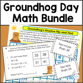 Groundhog Day Math Activities Bundle | Addition Subtractio