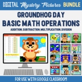 Groundhog Day Math Activity, Google Classroom Digital Myst