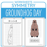 Groundhog Day Math Activity Groundhog Symmetry and Colorin