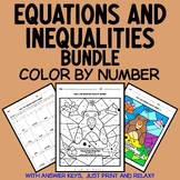 Groundhog Day Math Color by Number: Solving Equations and 