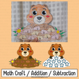 Groundhog Day Math Craft Addition Subtraction Activities C
