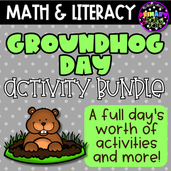 Preview of Groundhog Day Math & Literacy Bundle