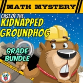 Groundhog Day Math Mystery Differentiated GRADE BUNDLE (K 