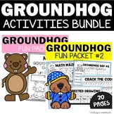 Groundhog Day Math and ELA Activities with Worksheets and 