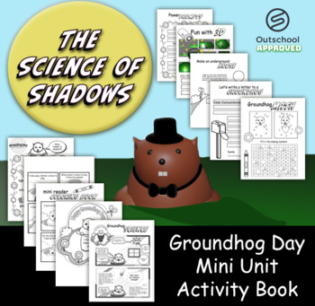 Preview of Groundhog Day Multi-Subject Mini Unit Printable PDF (black and white)