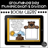 Groundhog Day Multiplication and Division Word Problems Bo