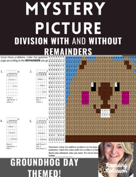 Preview of Groundhog Day| Mystery Photo| Division with and without Remainders| Grids