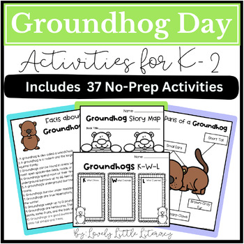 Preview of Groundhog Day Activities for Kindergarten, First Grade, and Second Grade