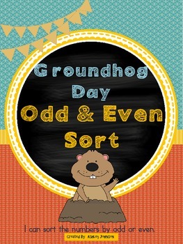 Preview of Groundhog Day Odd and Even Sort