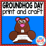 Groundhog Day Coloring | Groundhog Day Craftivity Groundho