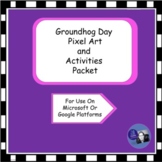 Groundhog Day Pixel Art and Activities Resource Packet