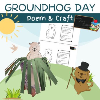 Preview of Groundhog Day Poem and Craftivity